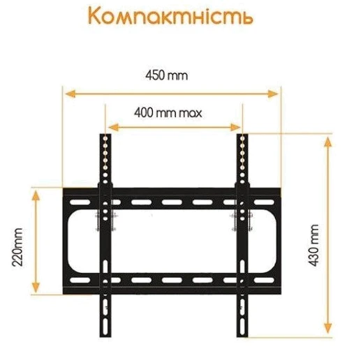 Кронштейн для ТВ ACCLAB AL-FR40/T (1283126485794)