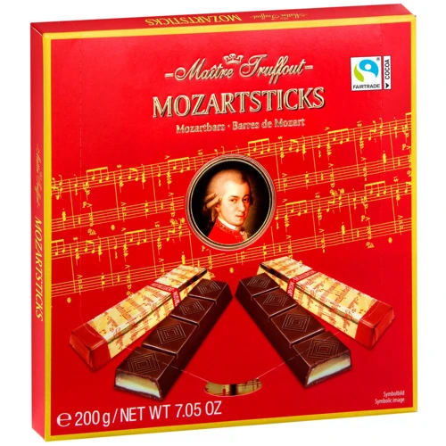 Цукерки Maitre Truffout Mozart Sticks палички з марципаном 200г