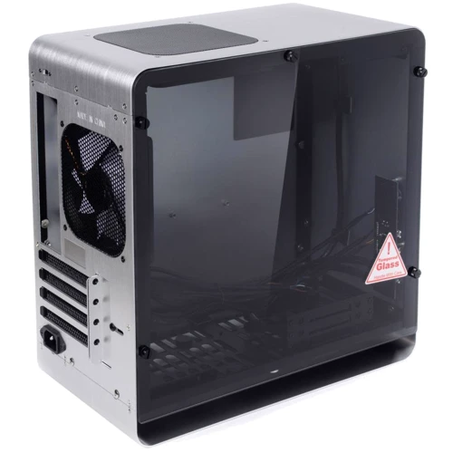 Корпус QUBE Eagle Silver (QBX3M_WSNU3): Материал передней панели алюминий