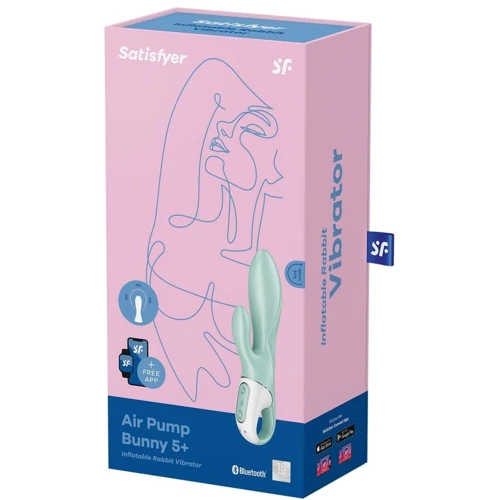 Вібратор Satisfyer Air Pump Bunny 5+ mint