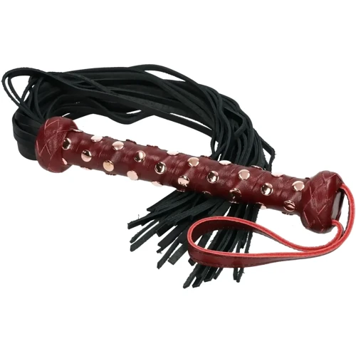 Флоггер Liebe Seele Wine Red Studded Flogger