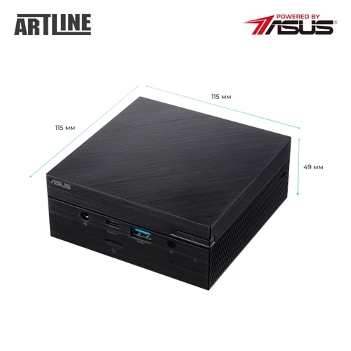 Персональный компьютер (ПК) ARTLINE Business PN61 (PN61v04): Процессор Intel 4-Core i5-8265U 1.6-3.9GHz