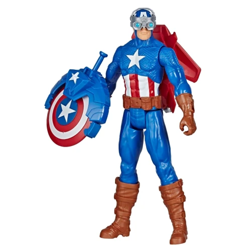 Набор игровой Hasbro Мстители Титан 30 см Капитан Америка с аксессуарами (E7374)