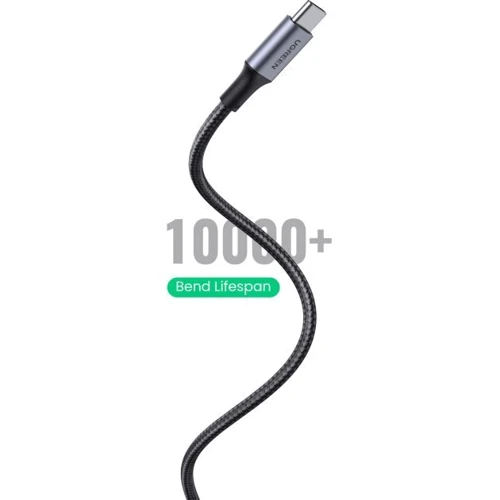 Кабель UGREEN USB-C to USB-C US316 5A 100W 1.5m Black фото 3