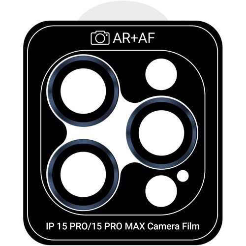 Защитное стекло для iPhone ArmorStandart Pro Blue Titanium for Camera iPhone 15 Pro / 15 Pro Max (ARM73320)