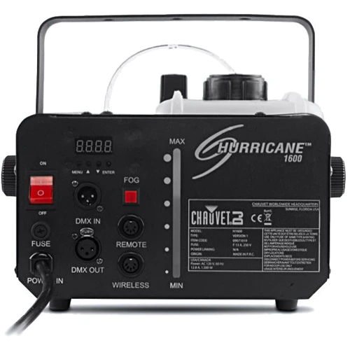 Дим машина CHAUVET H1600 HURRICANE 1600: Виробник CHAUVET