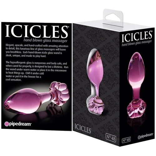 Анальная пробка Icicles No.48, 7.5x3 см