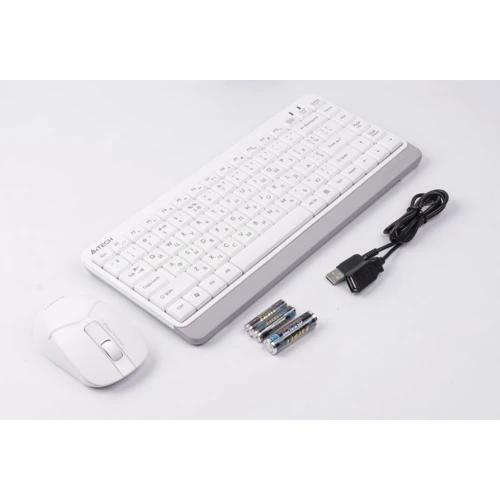 Комплект беспроводной A4Tech Fstyler FG1112 White: Тип клавиш мембранный