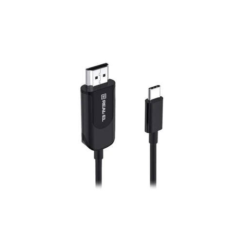 Кабель и переходник REAL-EL CHD-180 HDMI - USB Type-C (M/M), 1.8 м, Black (EL123500044)