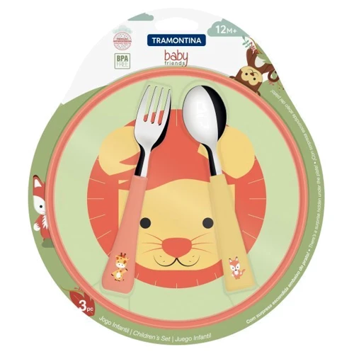 Набір дитячого посуду Tramontina Baby Friends 3 предмети (23797/907)