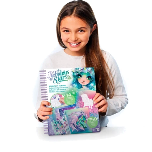 Набір для творчості Nebulous Stars Скетчбук Стікери за номерами (11129)