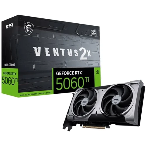 Видеокарта MSI GeForce RTX 5060Ti 16Gb VENTUS 2X OC PLUS (G506T-16V2CP) UA