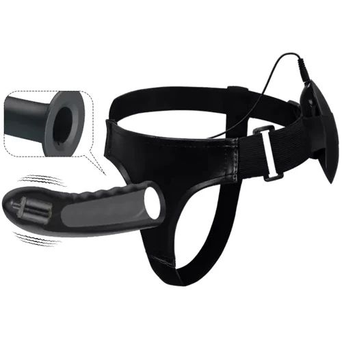 Полый страпон с вибрацией Pretty Love Marvin Strap-On Harness Vibrating