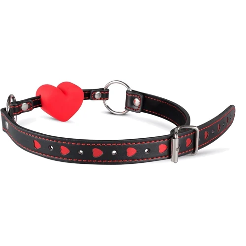 Силиконовый кляп в виде сердца Whipped - Heart Ball Gag