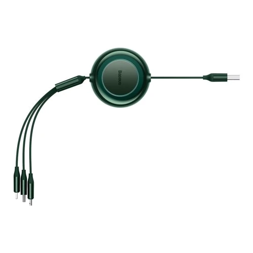 Кабель Baseus USB Cable to Micro USB/Lightning/Type-C Bright Mirror 2 Series 3.5A 1.1m Green (CAMJ010006) фото 5