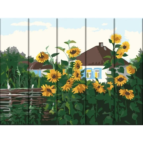 Картина по номерам Art Story на дереве Родная деревня 30х40 см (Art Story)