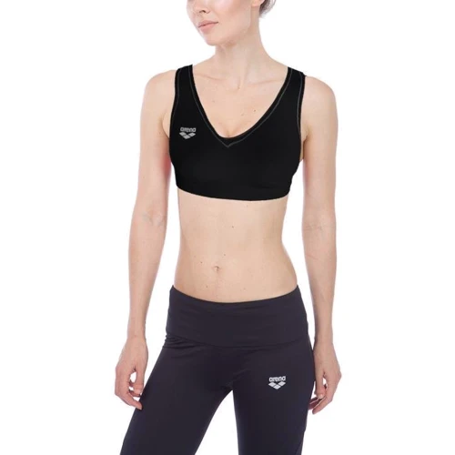 Спортивный топ Arena W Gym Bra Top V-Neck 001202-505 48 черный: Состав Полиамид