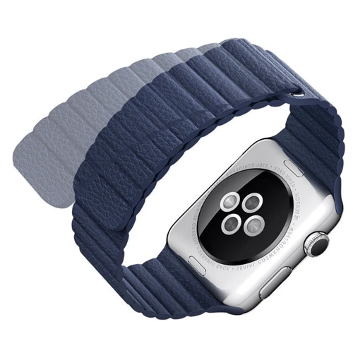 Аксессуар для Watch Fashion Leather Loop Band Blue for Apple Watch 38/40/41mm фото 5