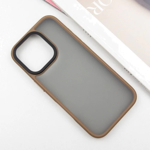 Чехол для iPhone Mobile Case TPU+PC Metal Buttons Gold for iPhone 16 Pro: Тип чехла накладка на заднюю часть