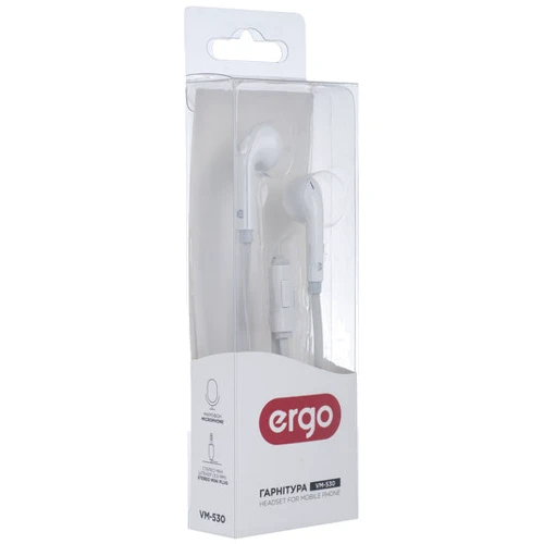 Наушники Ergo VM-530 White: Тип крепления без креплений