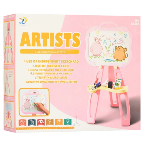 Мольберт Metr+ 679-A (Розовый)