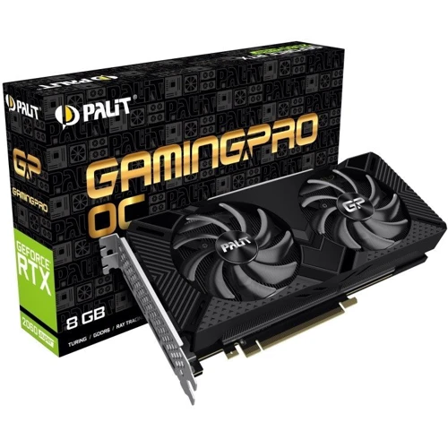 Видеокарта Palit GeForce RTX 2060 SUPER Gaming Pro OC 8GB (NE6206SS19P2-1062A): Объем памяти, Гб 8
