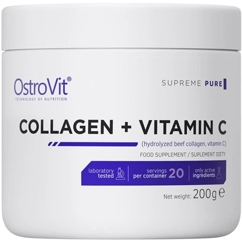 OstroVit Collagen And Vitamin C Коллаген с Витамином С без вкуса 200 г