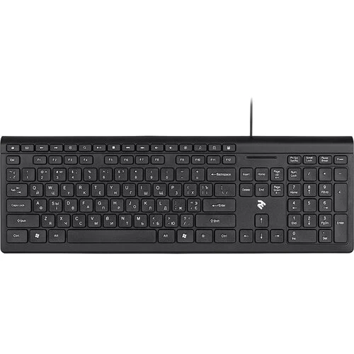 Клавиатура 2E KM1020 Slim USB Black (2E-KM1020UB)