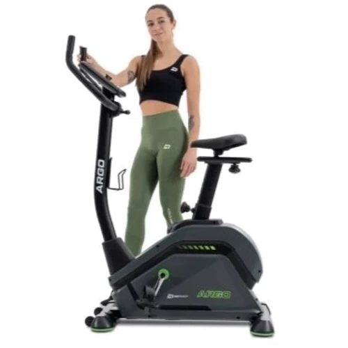 Велотренажер Hop-Sport HS-120H Argo Черный/Зеленый + мат