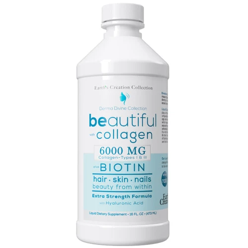 Earth's Creation Beautiful Liquid Collagen 6000 mg Рідкий Колаген 473 мл