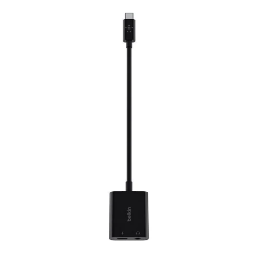 Адаптер Belkin Adapter RockStar USB-C to USB-C+3.5mm Black (NPA004btBK): Інтерфейс підключення USB-C