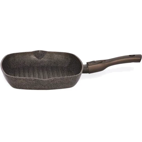 Сковорода-гриль Биол Granite Brown б/кр, съёмная ручка, 26х26 см (26143P)