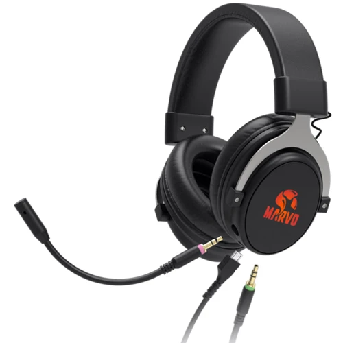 Наушники Marvo HG9052 Red-LED 7.1 Black (HG9052): Тип конструкции полноразмерные