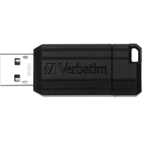 USB-флешка Verbatim 128GB PinStripe USB 2.0 Black (49071): Максимальная скорость чтения, МБ/с 10