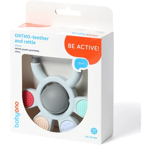 Прорезыватель BabyOno ортодонтический с погремушкой (488): Производитель BabyOno