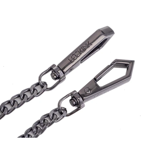 Ошейник с поводком LOCKINK Tied Collar with Leash Set - Black