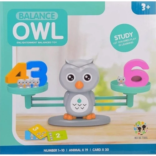Игра-балансир детская математическая Сохрани баланс Сова (BY-6006)