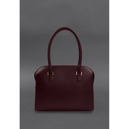 Женская сумка тоут BlankNote Business бордовая (BN-BAG-57-vin): Фактура Матовая, Гладкая