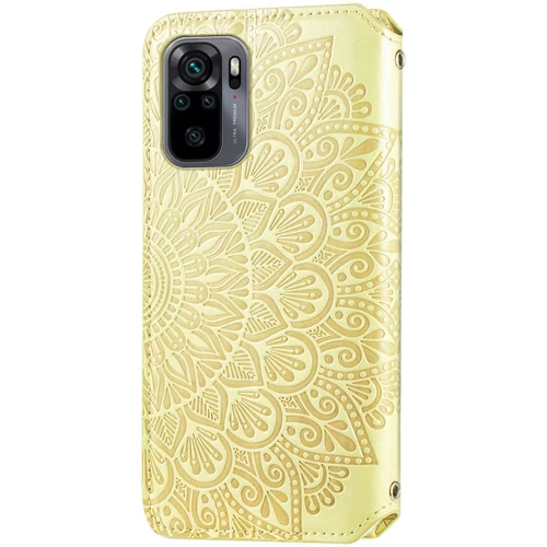 Чехол для телефонов Mobile Case Getman Mandala PU Yellow for Xiaomi Redmi Note 10 / Note 10s: Пленка в комплекте нет