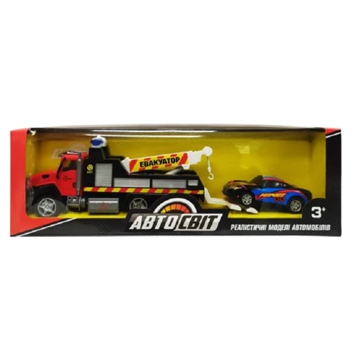 Детская машинка Эвакуатор АвтоСвіт Limo Toy AS-2746 инерционный (Красно-синий): Производитель Limo Toy