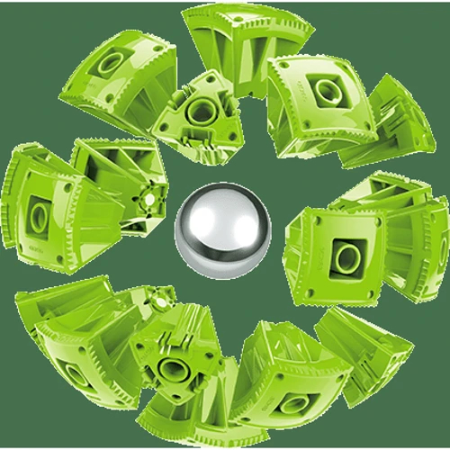 Geomag KOR Pantone Green | Магнітний конструктор Геомаг Кор зелений: Кількість деталей, шт. 55