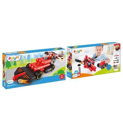 Конструктор PolyM Гоночный автомобиль 31 деталей (760020)