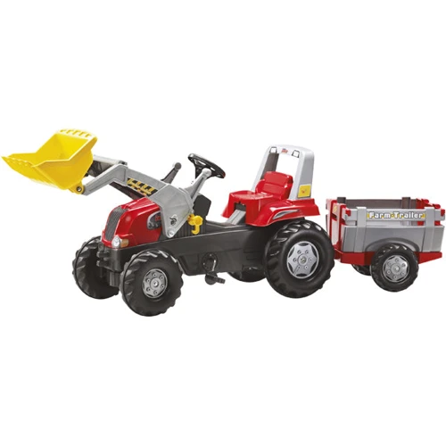 Трактор Rolly Toys Rolly Junior с прицепом и ковшом красный (811397)