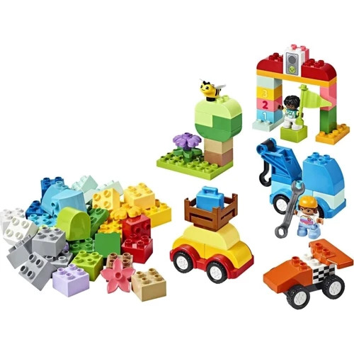 Конструктор LEGO Duplo Коробка кубиків: машини та вантажівки 80 деталей (10439): Рекомендований вік 1.5+