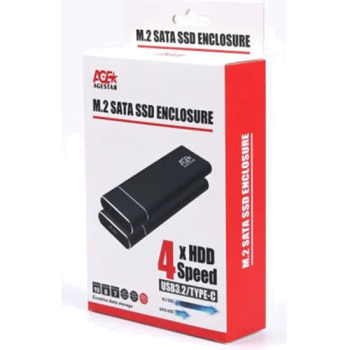 Аксесуар для накопичувача AgeStar 3UBNF5 M.2 NGFF SSD to USB 3.0 Gray фото 3