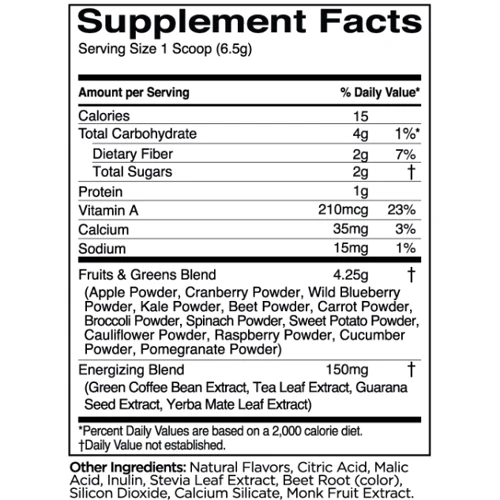 Rule 1 Energized Fruits & Greens 163 g / 25 servings / Berries: Стать Унисекс