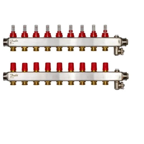 Коллектор Danfoss SSM-F на 9 контуров с ротаметрами (088U0759)