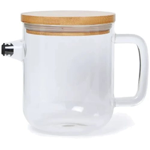 Чайник заварочный Luigi Bormioli Thermic Glass с бамбуковой крышкой 1 л (12921/01): Цвет прозрачный