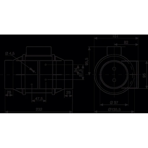 Витяжний вентилятор Soler&Palau TD-160/100 N SILENT: Призначення побутовий