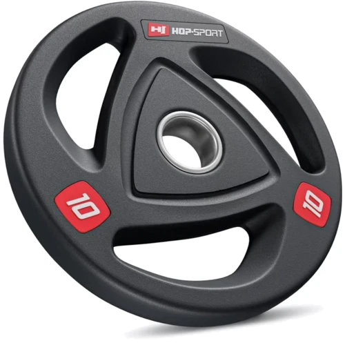 Блин для штанги и гантели Hop-Sport диск олимпийский 10 кг (5902308229556)